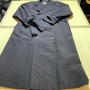 VTG Carol Cohen Drizzle Trench Coat Black Size 40 Belted Windbreaker Raincoat